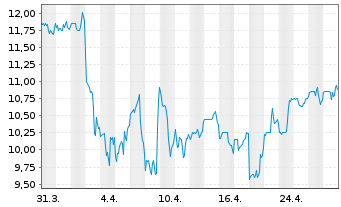 Chart National Vision Holdings Inc. - 1 Month