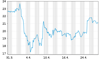 Chart Netgear Inc. - 1 mois