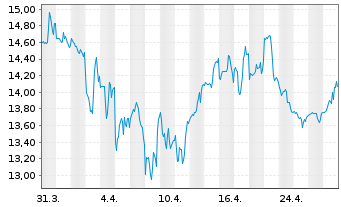 Chart Netstreit Corp. - 1 mois