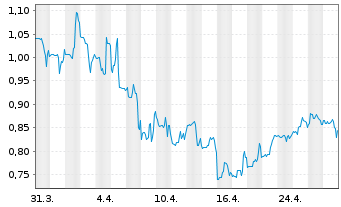 Chart Noodles & Co. Reg.Shares A  - 1 mois