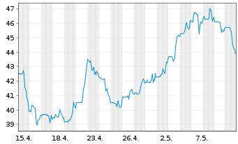 Chart Pampa Energia S.A. - 1 Monat