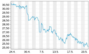 Chart Par Pacific Holdings Inc. - 1 Month