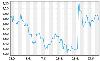 Chart Ranpak Holdings Corp. - 1 mois