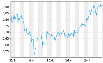 Chart Rekor Systems Inc. - 1 Month