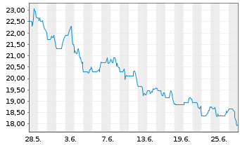 Chart Ryerson Holding Corp. - 1 mois