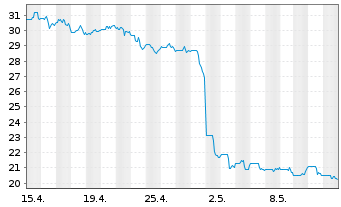 Chart Ryerson Holding Corp. - 1 Monat