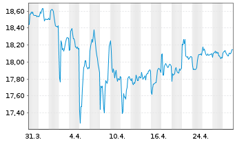 Chart SPDR Bloom.Bar.Em.Ma.Lo.Bd ETF - 1 Monat