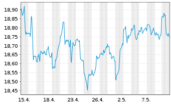Chart SPDR Bloom.Bar.Em.Ma.Lo.Bd ETF - 1 mois