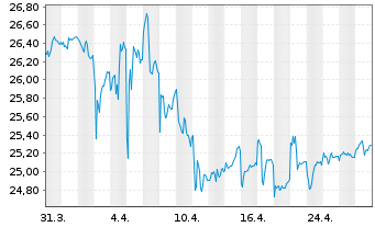 Chart SPDR Portf.Int.Term Treas.ETF - 1 Month