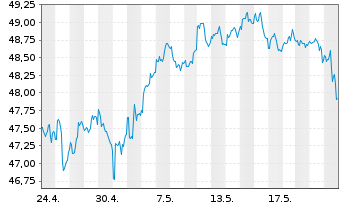 Chart SPDR Portfolio S&P 400 Mid Cap - 1 Monat