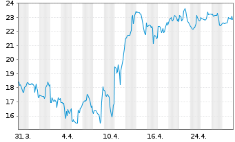 Chart Schrodinger Inc. - 1 mois