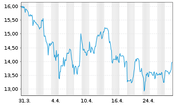 Chart SoundThinking Inc. - 1 mois