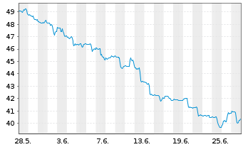 Chart VanEck Rare Earth/Str.Met.ETF - 1 Month