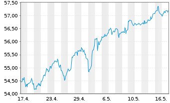 Chart Vanguard Tot.Intl Stock Index - 1 Monat