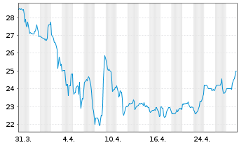 Chart XPEL Inc. - 1 mois