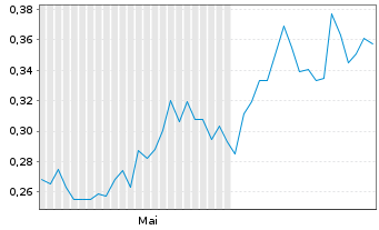 Chart Sranan Gold Corp. - 6 mois