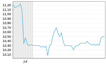 Chart TIN INN Holding AG - 6 Months