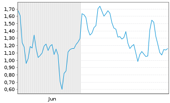 Chart Mini Future Short Tesla - 6 Monate