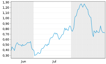 Chart Mini Future Long Palantir - 6 Months