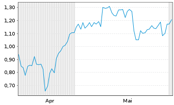 Chart Mini Future Long Palo Alto Networks - 6 Monate