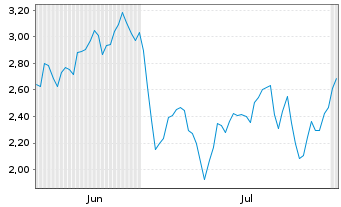 Chart Mini Future Short LVMH - 6 Months