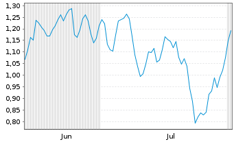 Chart Mini Future Short BASF - 6 mois