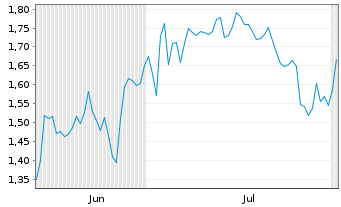 Chart Mini Future Short Berkshire Hathaway - 6 mois