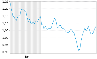 Chart Mini Future Short RWE - 6 Monate