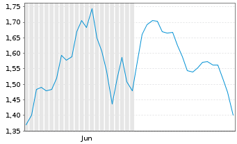 Chart Mini Future Short Leonardo - 6 mois