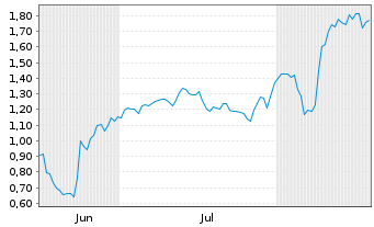 Chart Mini Future Short Northern Data - 6 Monate