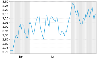Chart Mini Future Short Brenntag - 6 Monate