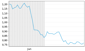 Chart Mini Future Long Anheuser-Busch InBev - 6 Months