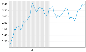 Chart Mini Future Long NIO - 6 Monate