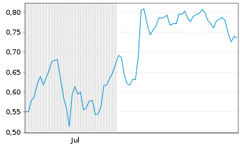 Chart Mini Future Short Verbio Vereinigte Bioenergie - 6 Monate