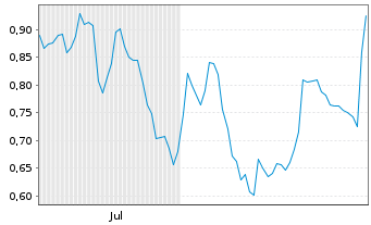 Chart Mini Future Short Dell Technologies - 6 Monate