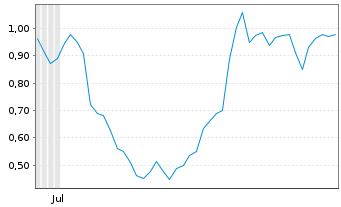 Chart Mini Future Short Palantir - 6 Months