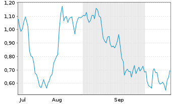 Chart Mini Future Short Palantir - 6 Months