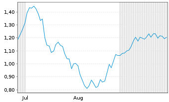 Chart Mini Future Short BASF - 6 Monate
