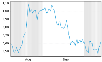 Chart Mini Future Short Palantir - 6 Months