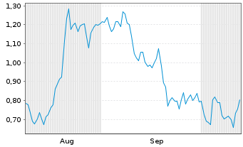 Chart Mini Future Short Palantir - 6 Months