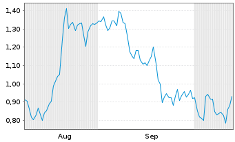 Chart Mini Future Short Palantir - 6 Months