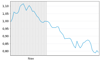 Chart Mini Future Short BAWAG Group - 6 Monate