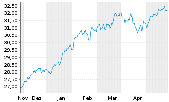 Chart Amu.S&P 500 CL.N.Z.AMB.P USD - 6 Monate