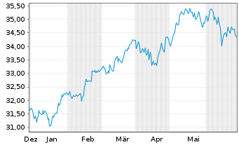 Chart Xtr.IE-MSCI EMU Hgh Dv.Yld ESG EUR - 6 Monate