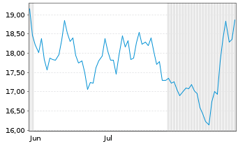 Chart Ategrity Specialty Hldgs LLC Reg. Shares DL-,001 - 6 Monate