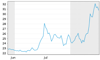 Chart Caris Life Sciences Inc. Reg. Shares Cl. A o.N. - 6 Monate