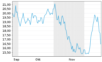 Chart Netskope Inc. Registered Shares Class A o.N. - 6 Months