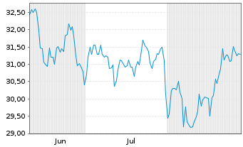 Chart Smartstop Self Stor.Reit Inc. Reg. Shares DL -,001 - 6 Months