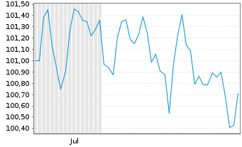 Chart Citigroup Inc. EO-FLR Notes 2025(25/36) - 6 Monate