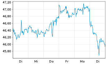 Chart HANSAwerte Inhaber-Anteile USD - 1 semaine